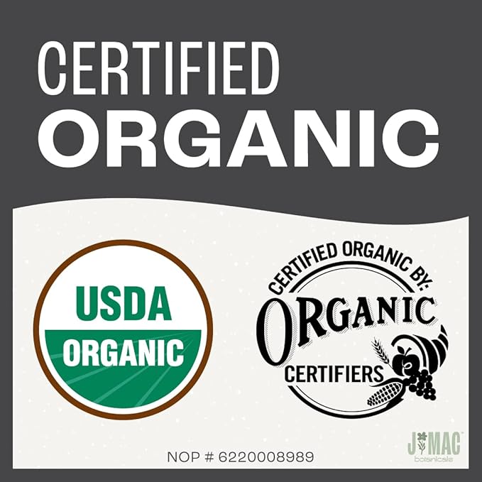 J Mac Botanicals, Organic Chamomile Flowers (1 pound), Certified USDA Organic. Whole Dried