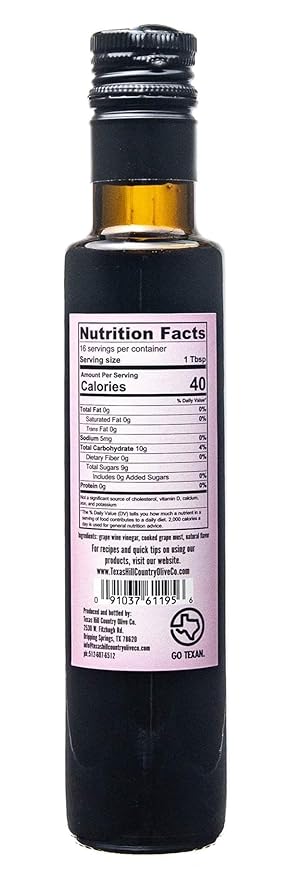 Blackberry Balsamic Vinegar - Gourmet Barrel Aged Infused Balsamic Vinegar - Great for Dressing