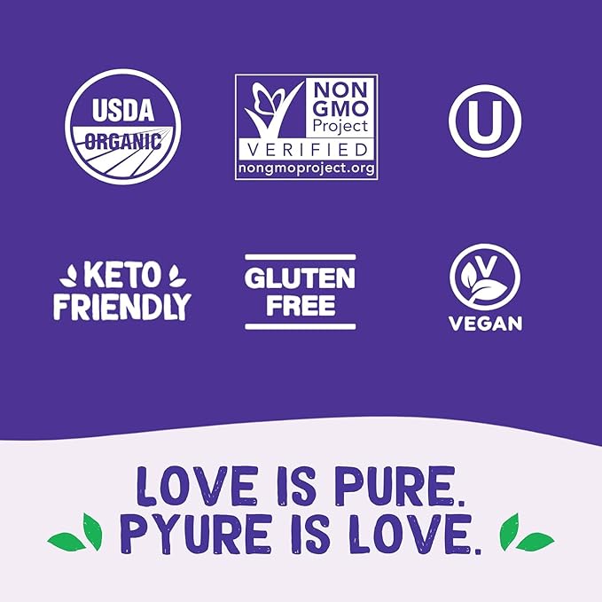 Pyure Organic Liquid Vanilla Stevia Drops | Stevia Liquid Sweetener Keto Sugar Substitutes | Zero