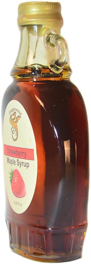 Strawberry Maple Syrup - For Pancakes and Waffles ??Made With Pure Maple Syrup And Natural Flavor