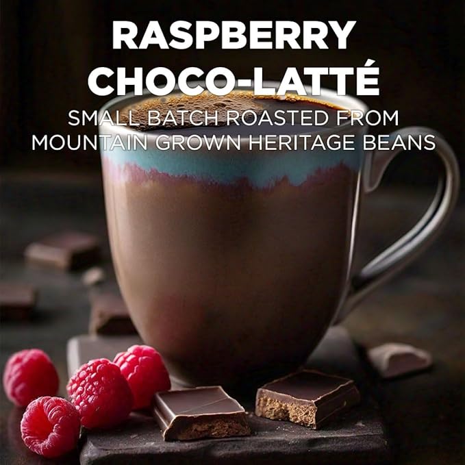 Maud's Raspberry Chocolate Flavored Instant Coffee, 52 ct, 100% Arabica Coffee, Medium Roast