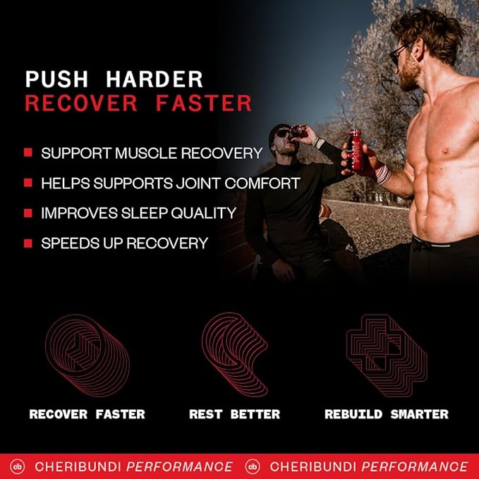 Cheribundi 100% Tart Cherry Juice Pure | Unsweetened Tart Cherry Juice | Athletes Recovery Drink |