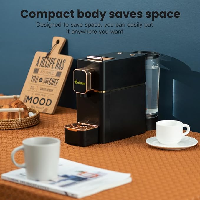 Mini Espresso Coffee Machine for Capsules Compatible with Nespresso OriginalL Machine, Espresso