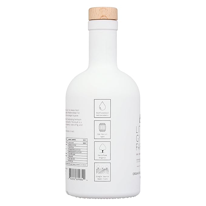 Organic Balsamic Vinegar from Little Gypsy Farms | First Cold-Pressed and Oak Barrel Aged | Notes