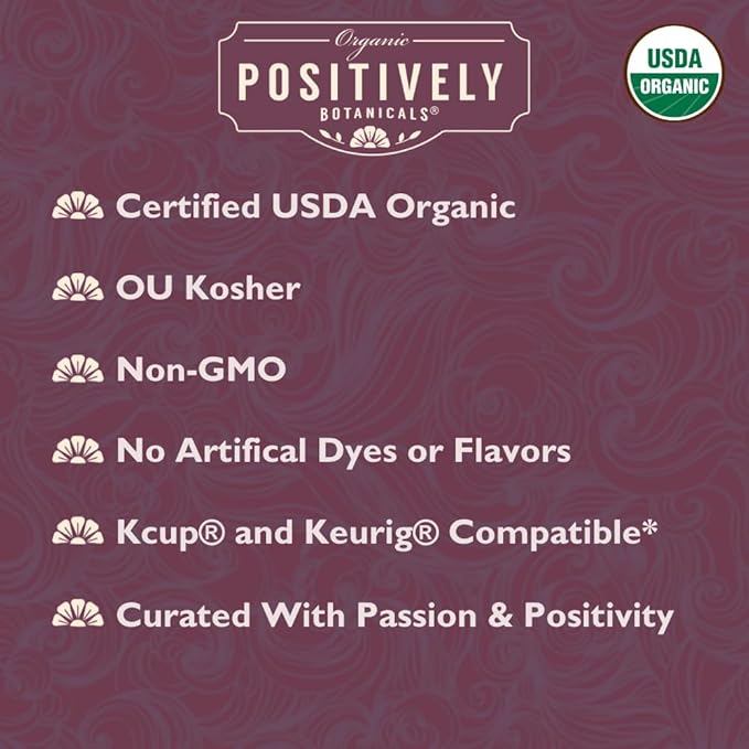 Organic Positively Botanicals Company, Tulsi, K-Cup Compatible, 24 Pods
