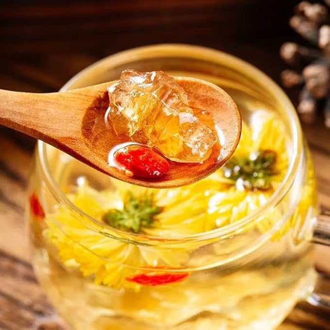 Fraunitsh Yellow Rock Sugar - Natural Sweetener, 9.8oz | Small Sugar Crystals | Perfect for Tea