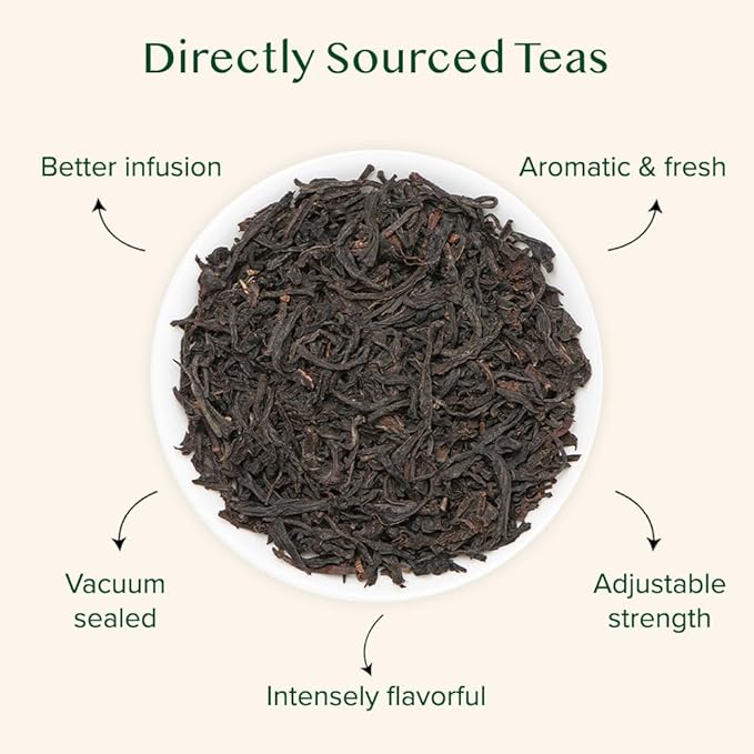 VAHDAM Nilgiri Breakfast Black Tea (150+ Cups/12oz) - Robust & Flavory Loose Leaf Tea | Single