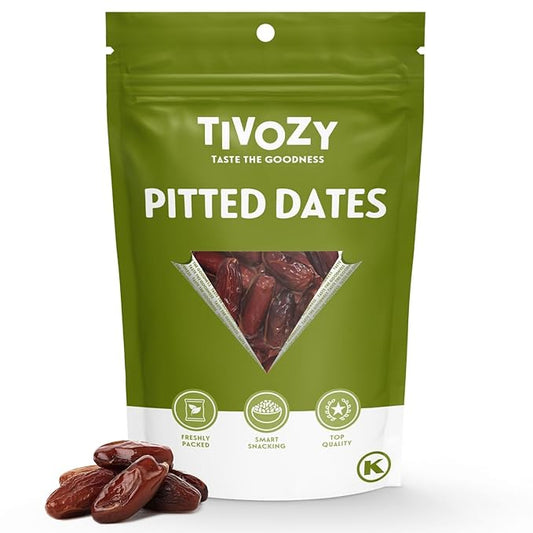 Pitted Dates 1lb pack of Deglet Noor Dates Pitted Bulk No Sugar Added, Delicious and Nutritious
