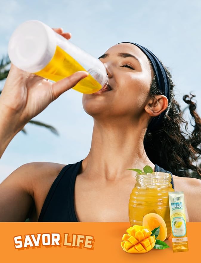 Hydration + Immunity Electrolyte Drink Mix ??Mango Agua Fresca Flavor | Sugar-Free Powder with