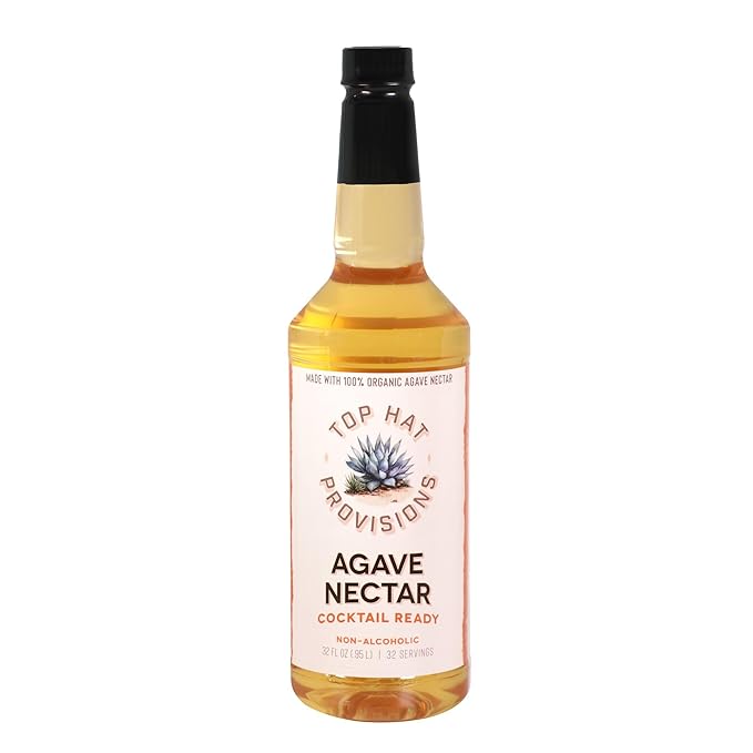 Top Hat Agave Nectar - Made with Organic Agave Nectar - Agave Syrup Sweetener for Cocktails