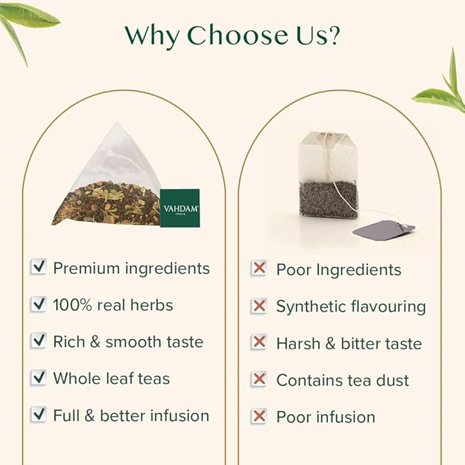 VAHDAM, Sweet Cinnamon Tea | 100 Tea Bags | 100% Natural Spices | Cinnamon Masala Chai Tea Recipe |