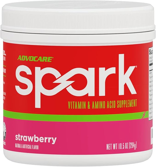 AdvoCare Spark Vitamin & Amino Acid Supplement - Focus & Energy Drink Powder Mix with Vitamin A