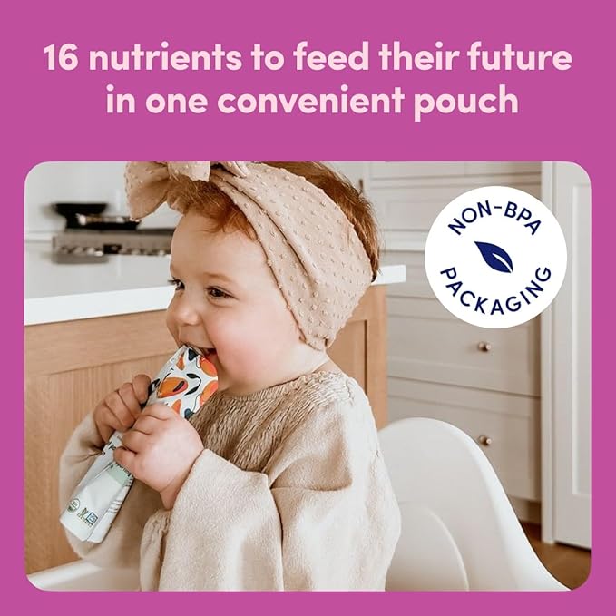 Cerebelly Organic Baby Food Pouches ??Dairy Free Smoothies for Toddlers | No Added Sugar, Fiber