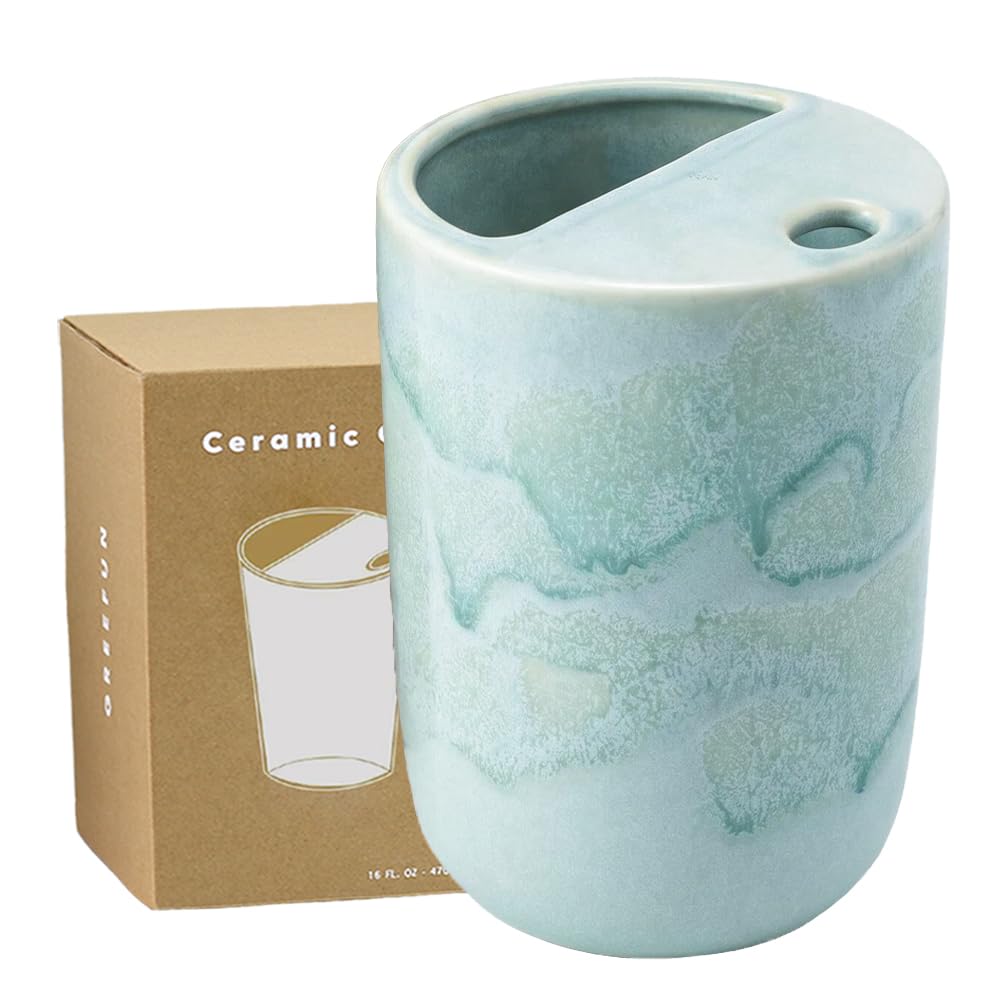 Greefun Handmade Ceramic Tumbler – 17 oz