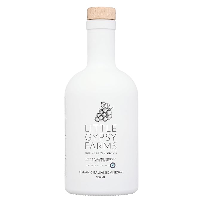 Organic Balsamic Vinegar from Little Gypsy Farms | First Cold-Pressed and Oak Barrel Aged | Notes