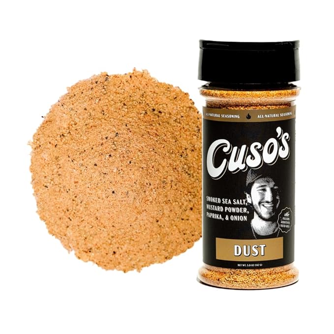 Cuso Cuts Dust BBQ Seasoning Rub - Steak Seasoning for Smoking, Grill. & Marinade - Spices for