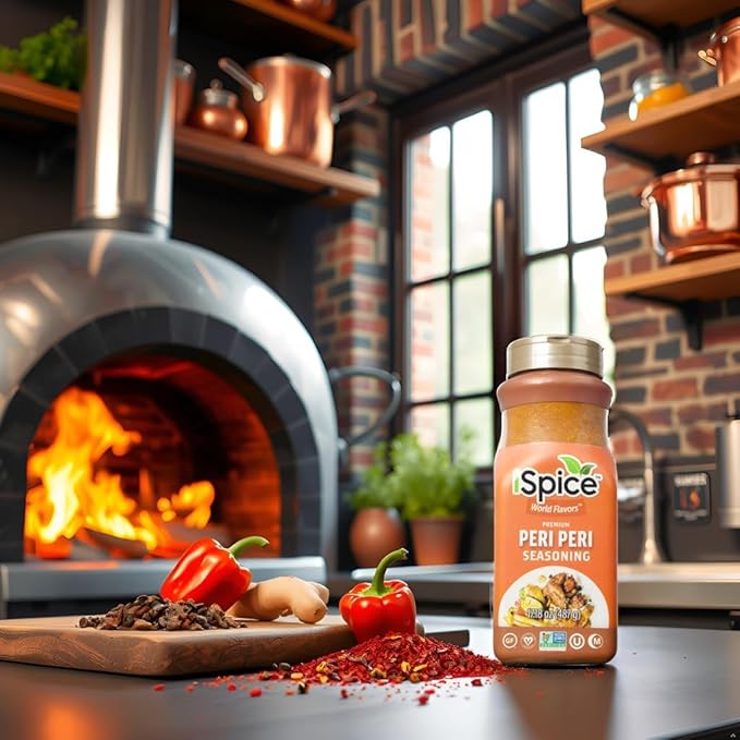 iSpice Blend | Peri Peri Seasoning | 17.18 oz | Mixed Spice & Seasoning | Bulk Size | Halal |