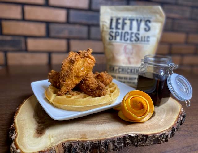 Lefty's Spicy Fish & Chicken Mix | Air Fry and Oven Baked Seasoned Coating Mix for Fish, Chicken