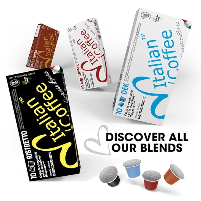 Italian Coffee pods compatible with Nespresso Original machines, Espresso capsules (100 Passione
