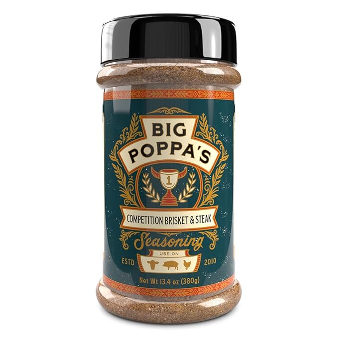 Big Poppa's Competition Brisket & Steak Seasoning – Unleash the Flavor of Your Beef Recipes with