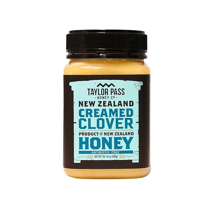 Taylor Pass Honey Co Creamed Clover Honey | Raw Creamed New Zealand Honey | Naturally Sweet &