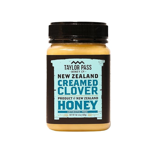 Taylor Pass Honey Co Creamed Clover Honey | Raw Creamed New Zealand Honey | Naturally Sweet &