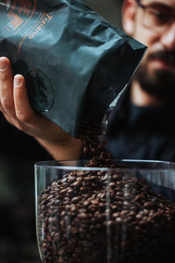 Bristot Tiziano Coffee Beans ??Medium Roast Premium Italian Whole Espresso Beans ??2.2 lb (1kg) Bag