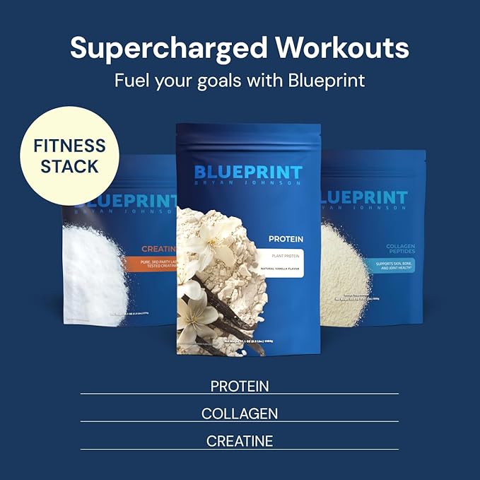 Blueprint by Bryan Johnson Vegan Protein Meal Replacement ??Plant Based Hemp Protein with 27g