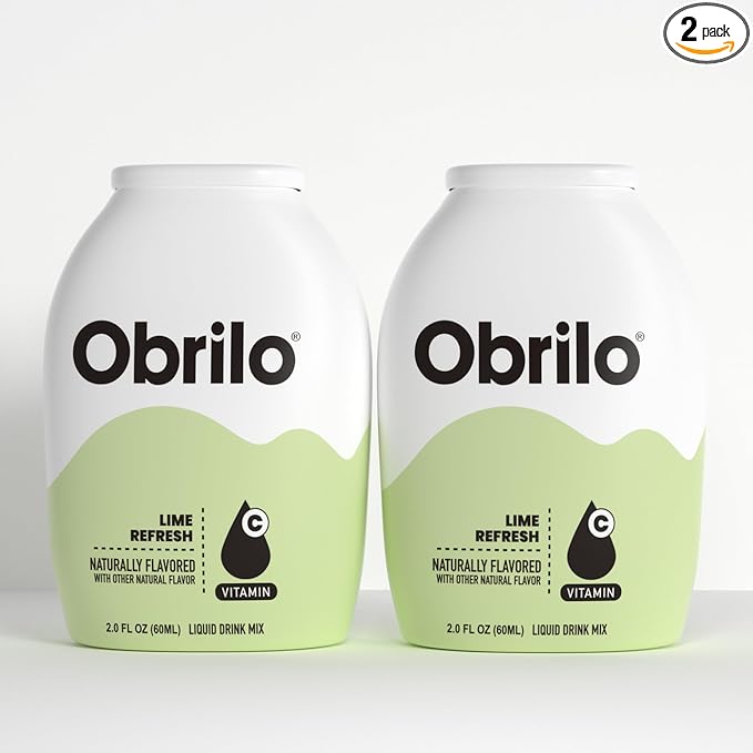 Obrilo Water Enhancer Liquid Flavoring Drops - ZERO Sugar/Calorie, Dye Free, Naturally Flavored