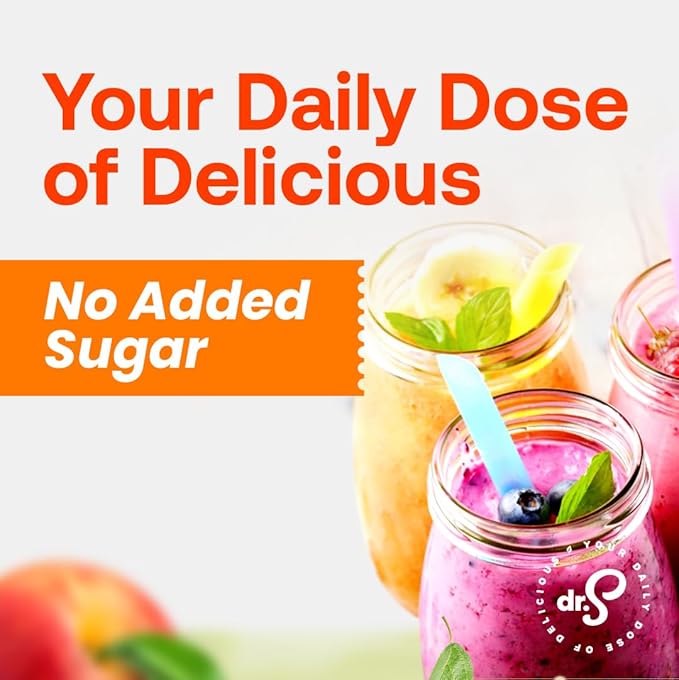 Dr. Smoothie 100% Crushed Peach Pear Apricot ??No Added Sugar, Made with Real Fruits/Fruit Juice
