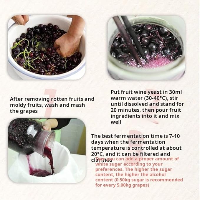 Angel fruit wine specific yeast, home brewed watermelon wine yeast powder, fruit wine specific