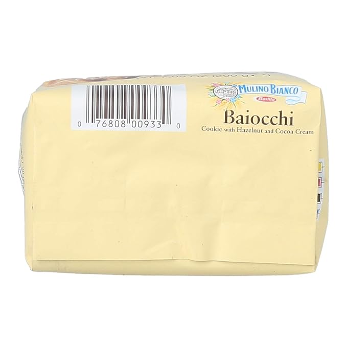Mulino Bianco Baiocchi Cookies ??Pack of 10 (7.05oz Bags) ??Authentic Italian Biscuits with
