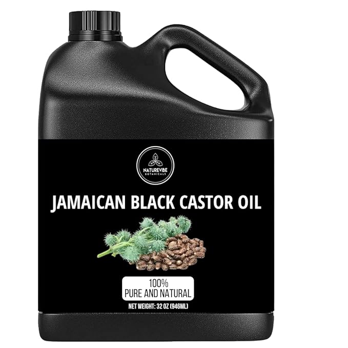 Naturevibe Botanicals Jamaican Black Castor Oil 32 Ounces | 100% Pure and Natural | Great for Skin