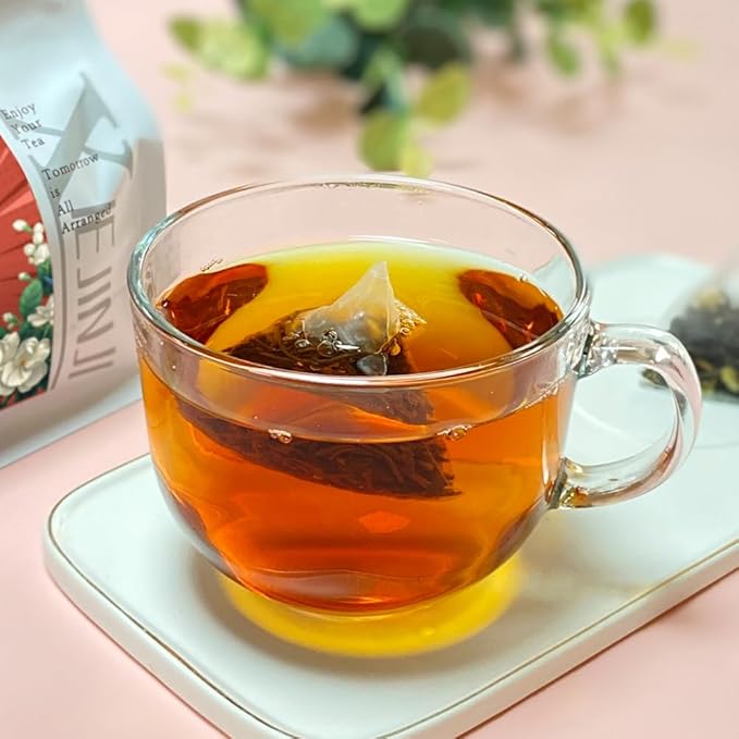 XIEJINJI Jasmine Black Tea - 40 Count, Special Blend Black Tea with Jasmine, Fragrant Floral Aroma