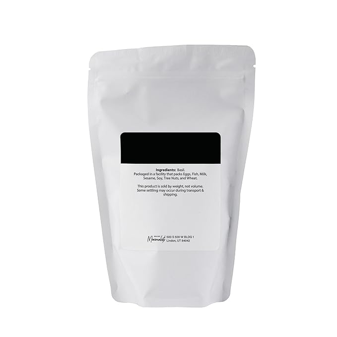 Minimalist Basil Leaves, Perfect for Cooking and Seasoning, Packaged for Convenience in a