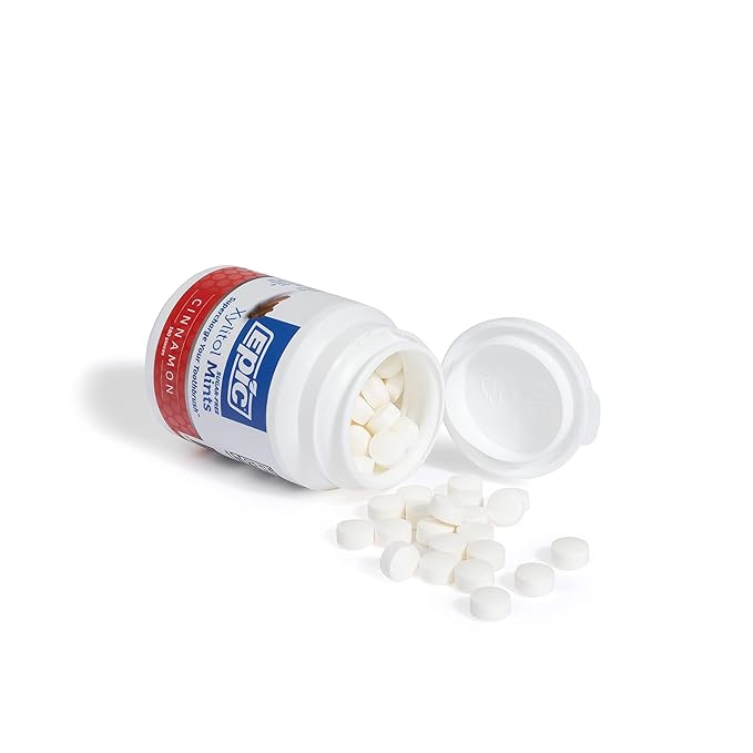 Epic 100% Xylitol Mints - Aspartame Free, Sugar Free - Cinnamon Flavored Mints, 180 Pieces (Pack of
