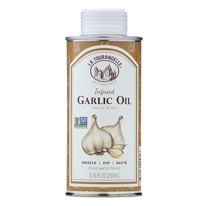 La Tourangelle, Infused Trio of Oils - Basil Oil, Garlic Oil, White Truffle Oil,Complex Gourmet