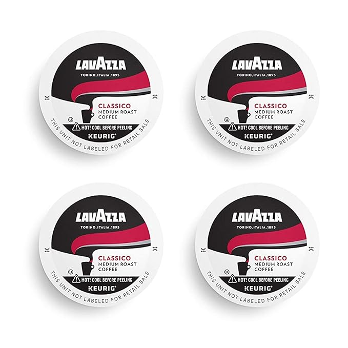 Lavazza Classico Keurig 2.0 K-Cup 96-pack Caps, Coffee Capsules, Espresso Pods, Improved Taste