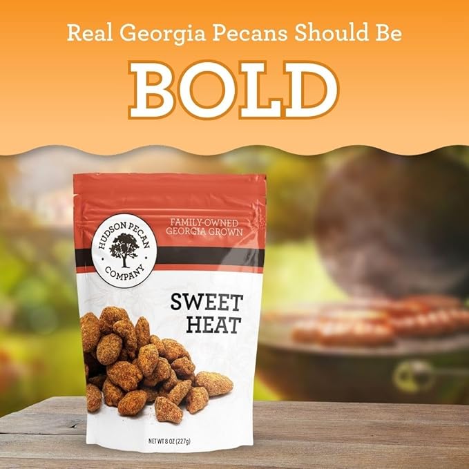 HUDSON PECAN COMPANY: Sweet Heat Georgia Pecans | Perfectly Balanced Roasted Sweet Flavor with a