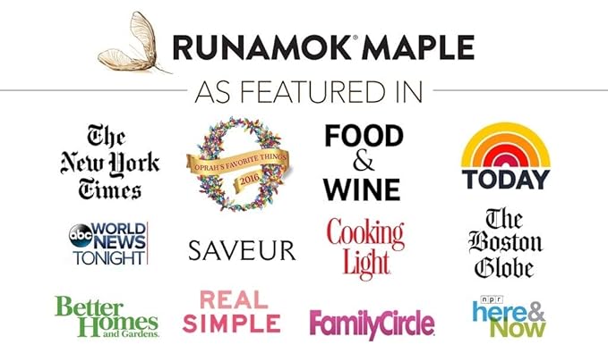 Runamok Maple Syrup Organic Sugarmaker's Cut - Grade A Vermont Maple Syrup, Amber Color, Rich Taste