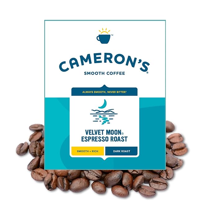 Cameron's Coffee Roasted Whole Bean Coffee, Velvet Moon, 4 Pound
