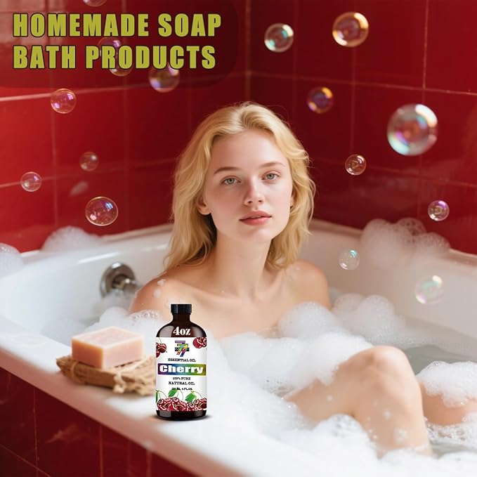 Cherry Essential Oil (4 oz / 120 ml) ??Cherry Oils for diffusers, humidifiers, Home Baths, Cleaning