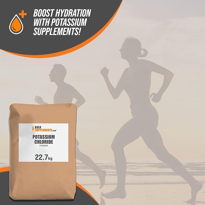 BulkSupplements.com Potassium Chloride Powder - Potassium Chloride Salt Substitute - Gluten Free