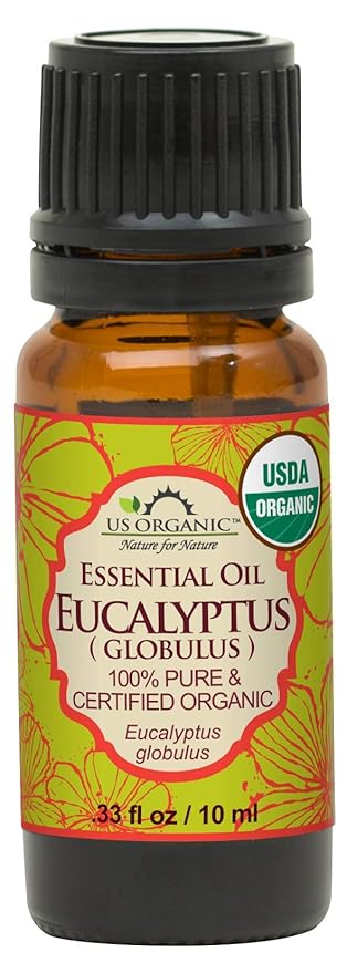 US Organic 100% Pure Eucalyptus Essential Oil (Globulus) - USDA Certified Organic, Steam Distilled
