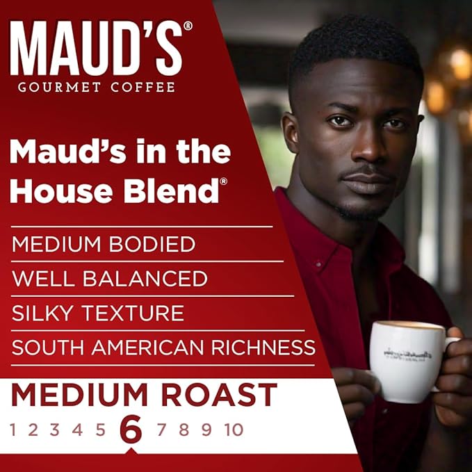 Maud's Medium Roast Coffee Pods, 200 ct, Recyclable Single Serve Pods – 100% Arabica Coffee