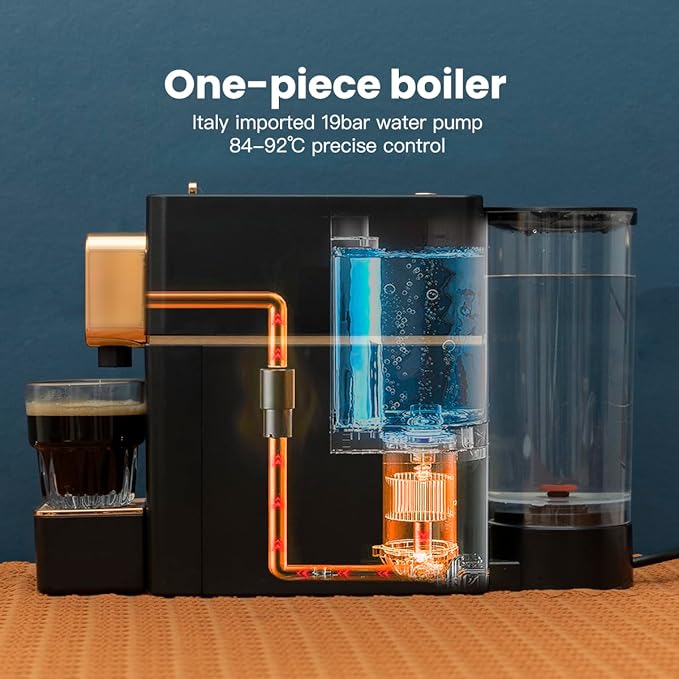 Mini Espresso Coffee Machine for Capsules Compatible with Nespresso OriginalL Machine, Espresso
