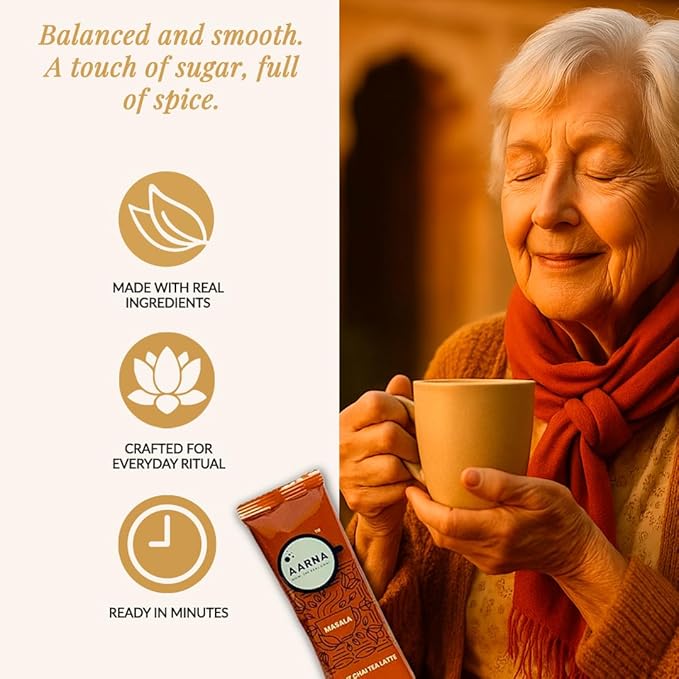 Bagan of Aarna Instant Masala Chai, Tea Powder Mix, Spiced Tea, All Natural Chai Tea, Authentic