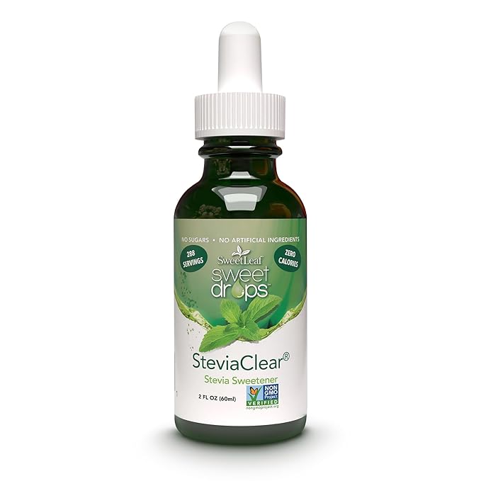 SweetLeaf Sweet Drops- Flavored Stevia Liquid Sweetener, Organic Extract, Zero Calorie, Gluten