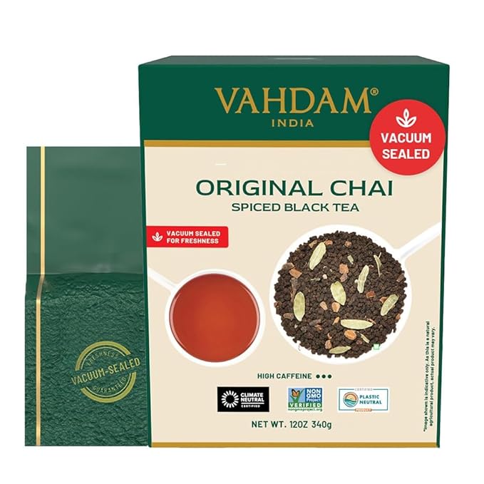 VAHDAM Masala Chai Tea - Loose Leaf 170+ Cups (340g/12oz) Blend of Black Tea with Cinnamon