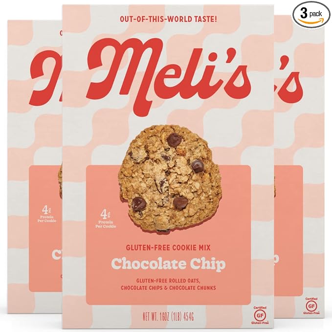Meli?셲 Choco-Lot Gluten Free Cookie Mix, High Protein Baking Mix with Natural & Milk Chocolate